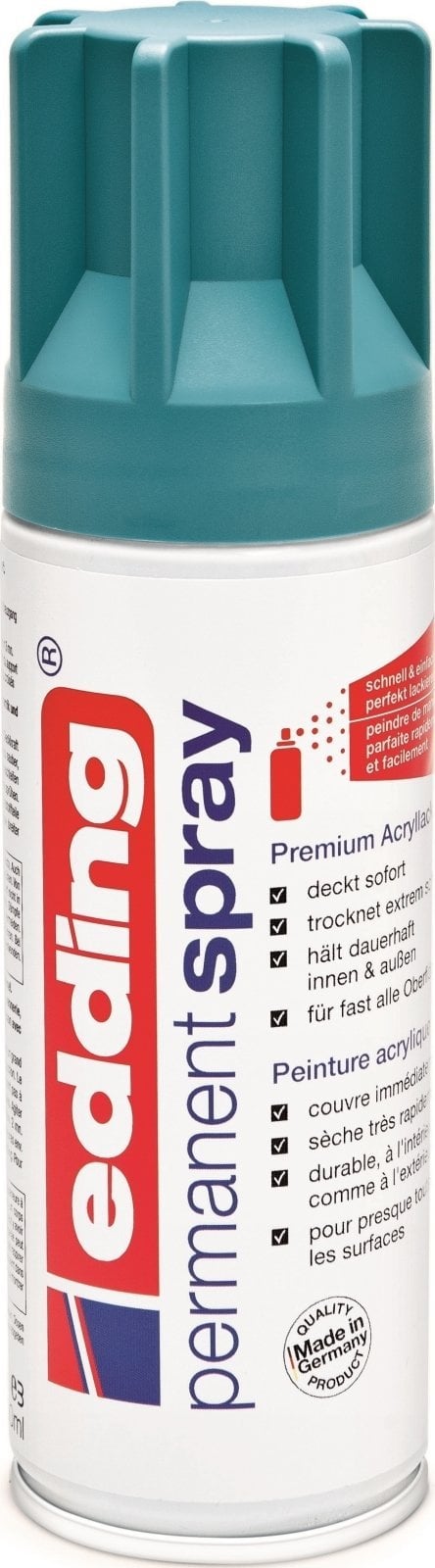 Edding Permanent spray mat zielony naftowy