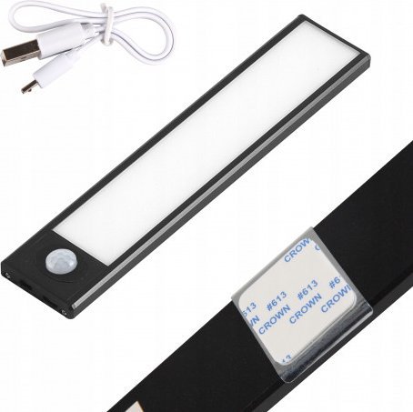 Kontakt-Simon Lampa oświetleniowa LED na magnes (z czujnikiem ruchu) - czarna 20 cm