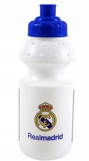 CYP Brands BIDON PLASTIKOWY DLA CHŁOPCA REAL MADRYT 350 ML BLUE BIAŁY