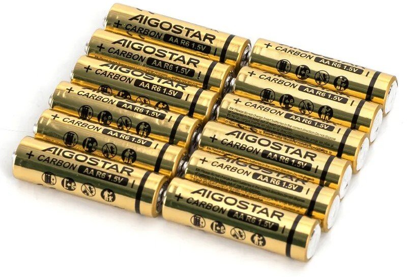 Aigostar Bateria alkaliczna cynkowo-węglowy R6 AA 1.5V opakowanie 12 szt.