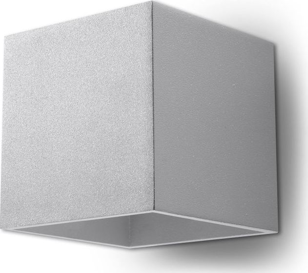 Kinkiet Lumes Minimalistyczny kinkiet ledowy E716-Quas - szary