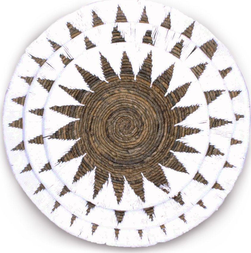 Atmosphera Dekoracja Ścienna z Trawy Morskiej - Trzy Koła