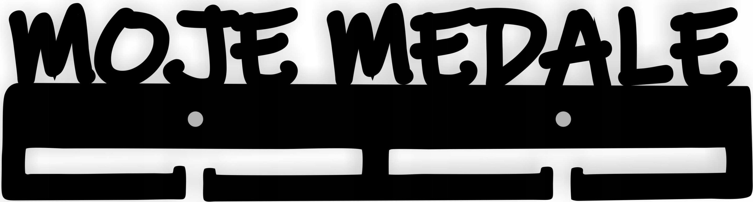 naSciane Wieszak ścienny na medale MOJE MEDALE 40 CM