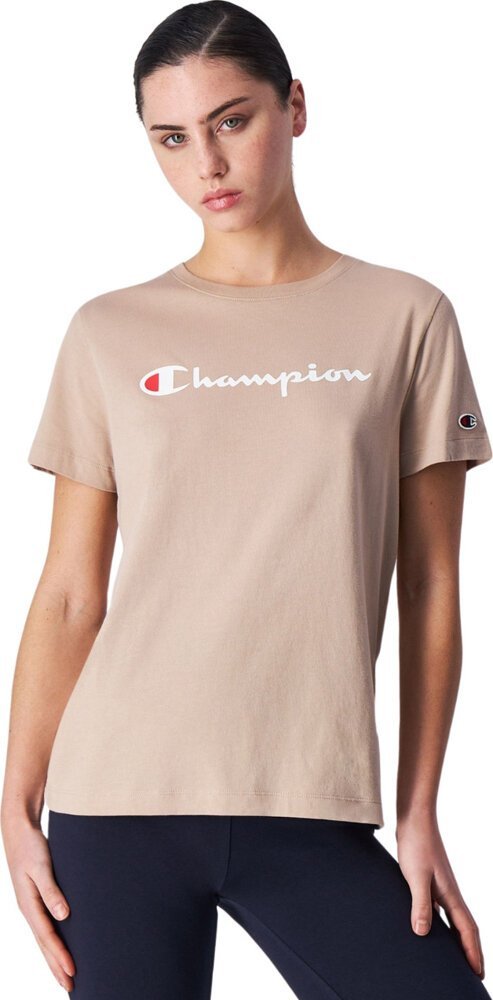 Champion Koszulka damska Champion SS Tee beżowa 117534 MS079 L