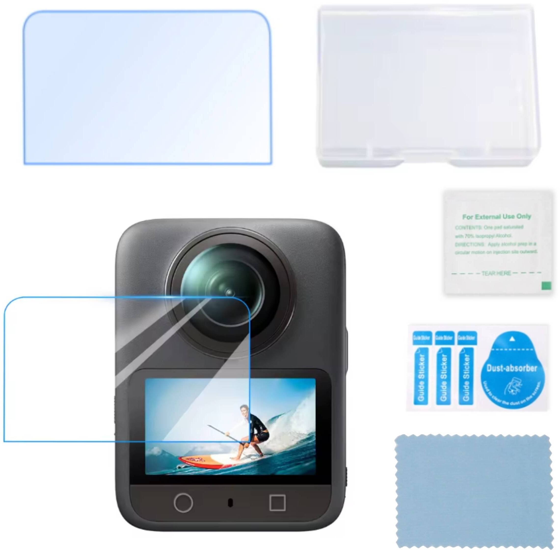 FOLIA OCHRONNA SZKŁO HARTOWANE NA EKRAN DO KAMERY DJI OSMO 360 - ZESTAW 1SZT.