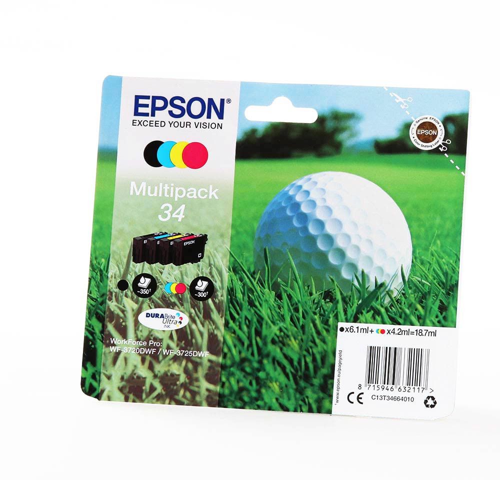 Tusz Epson Zestaw tuszy 34, CMYK (C13T34664010)