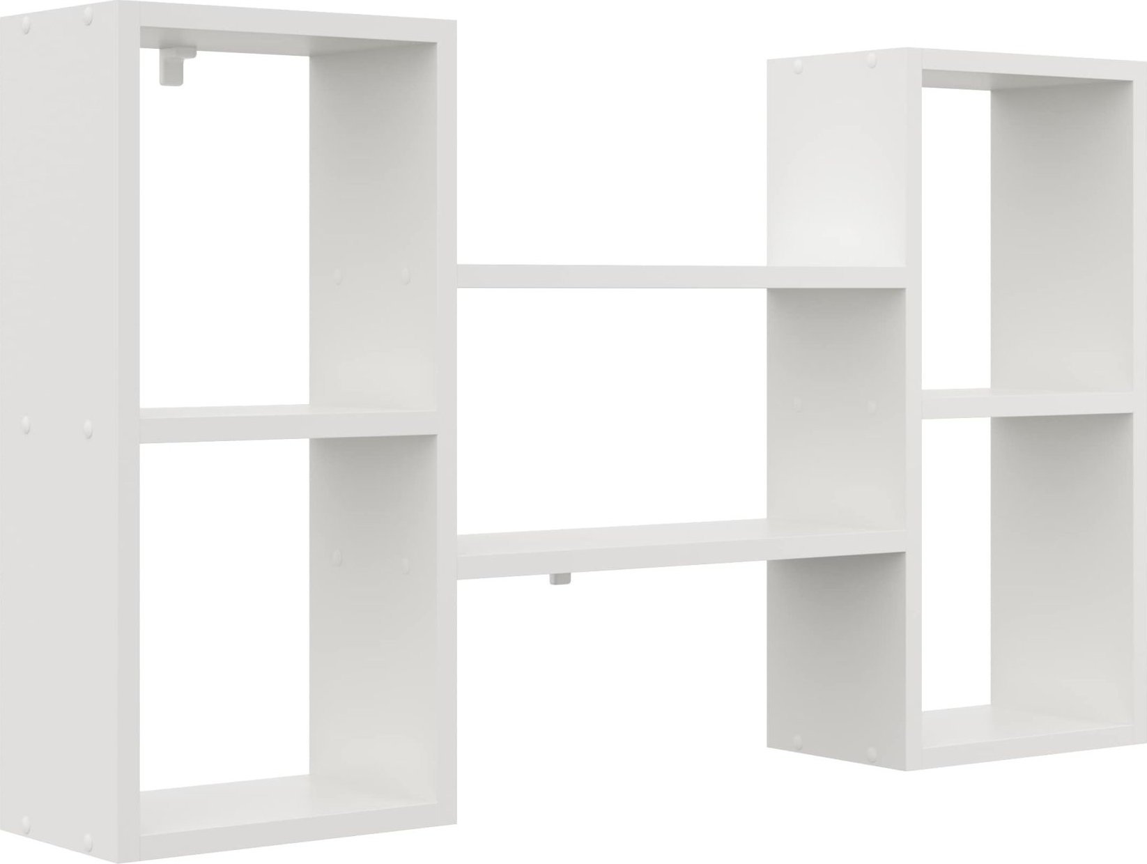 Tyletegotu Nowoczesna półka ścienna, 102x18x60 cm, biały, mat