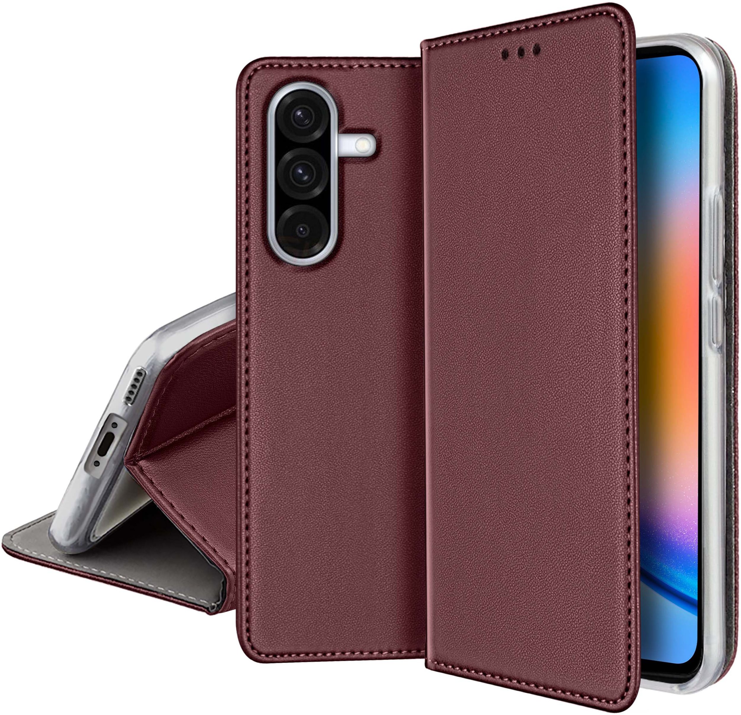 ETUI SKÓRZANE do Samsung A56 5G MAGNETYCZNE BOOK CASE TOKRA SZKŁO