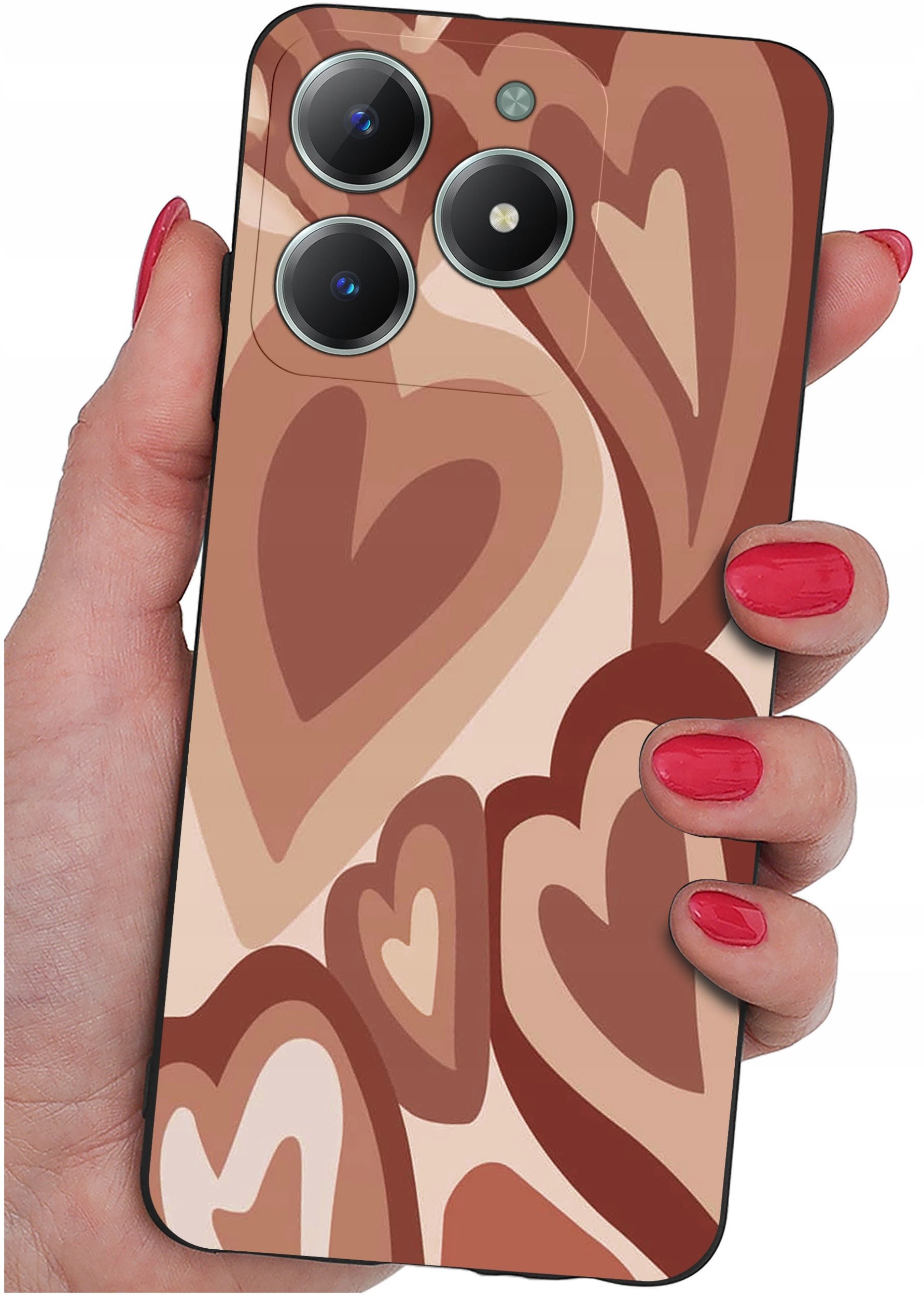 Etui do Realme C61 | C63 WZORY |SILIKONOWE MATT CASE + SZKŁO 9H