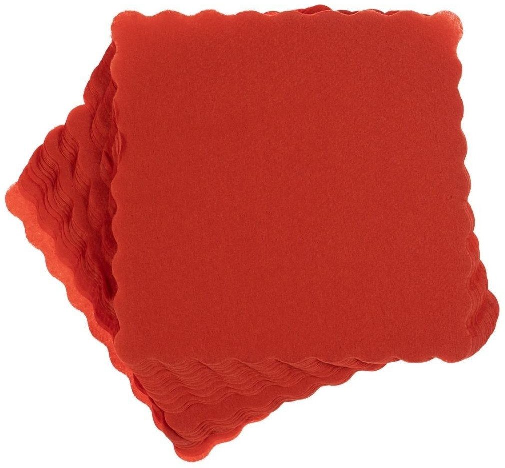 Serwetki gastronomiczne czerwone 15x15cm 120szt