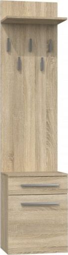 Topeshop WIESZAK SZAFKA NA BUTY DUO DĄB SONOMA