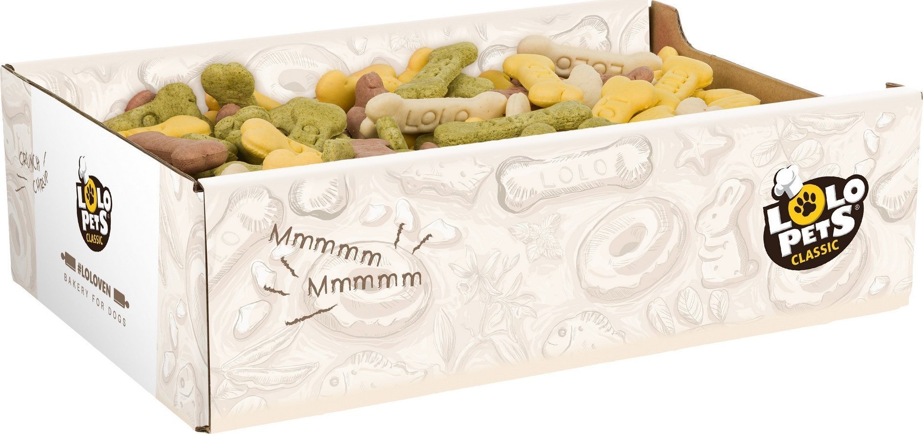 Lolo Pets Classic Ciastka kości Mix 2kg