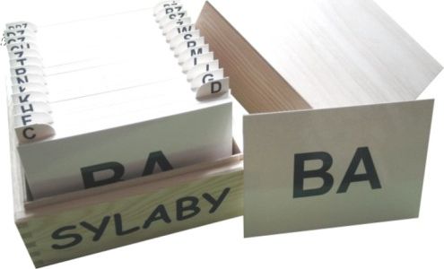 Sylaby - karty logopedyczne