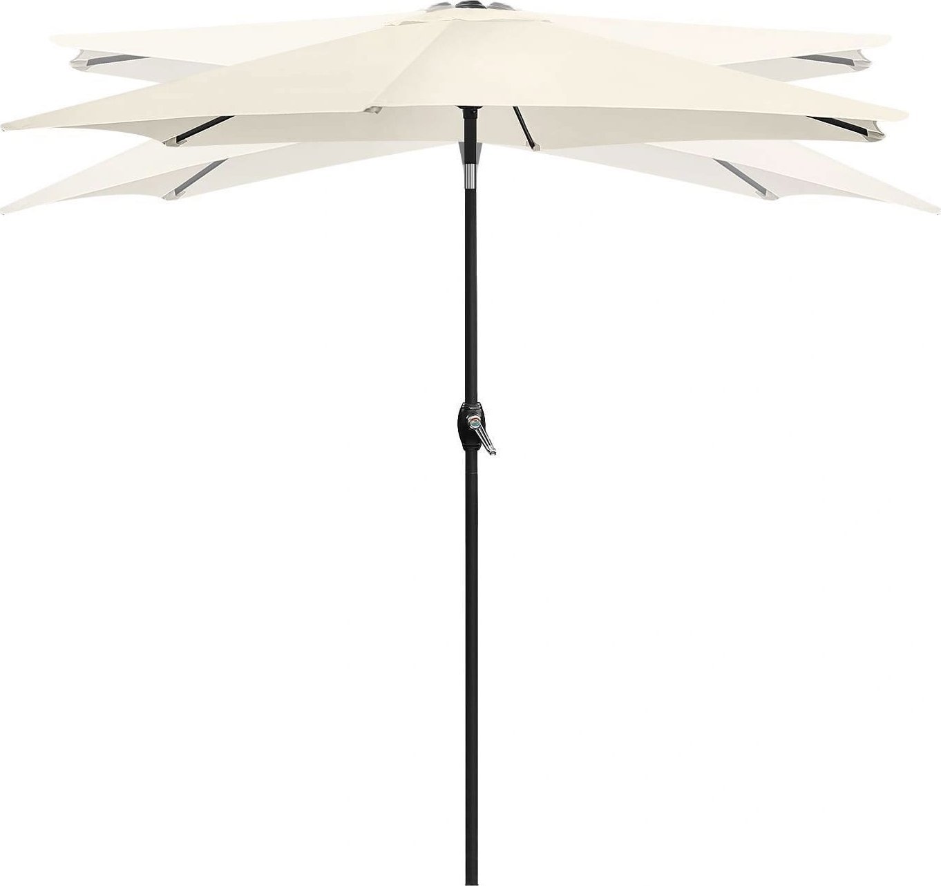 Składany parasol ogrodowy balkonowy regulowany 210 cm beżowy