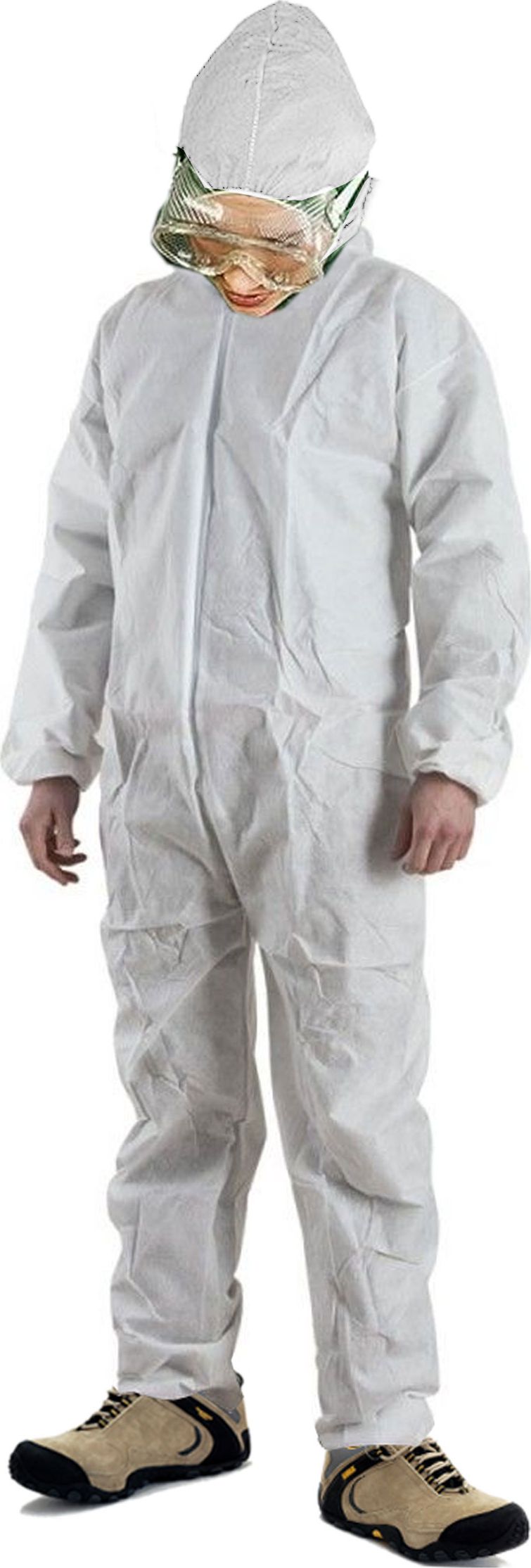 Reis Kombinezon Malarski Ochronny Biały Kaptur Yes - S