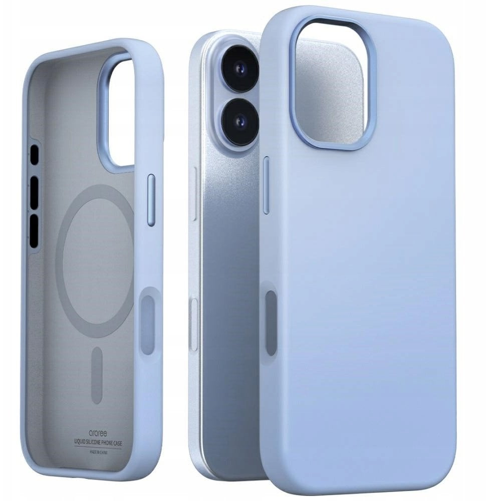 Araree Typo Skin M MagSafe Case for iPhone 17 Blue