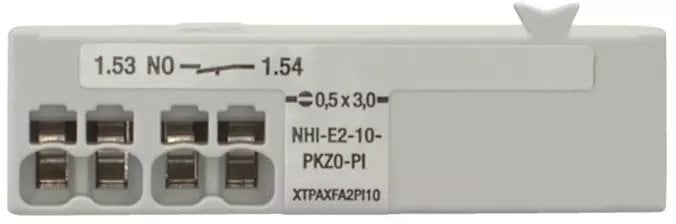 Moduł styków pomocniczych do PKZ, 1NO, przedni, push-in NHI-E2-10-PKZ0-PI EP-401017