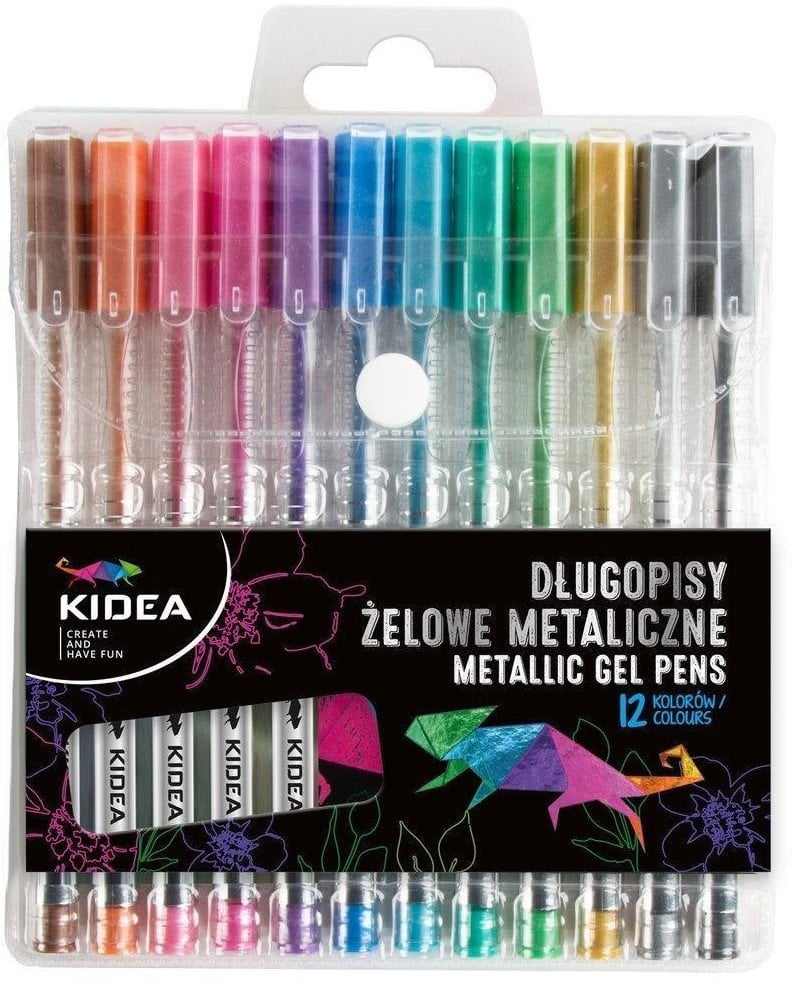 DLUGOPIS GEL 12KOL METALC DERF KIDEA ETUI