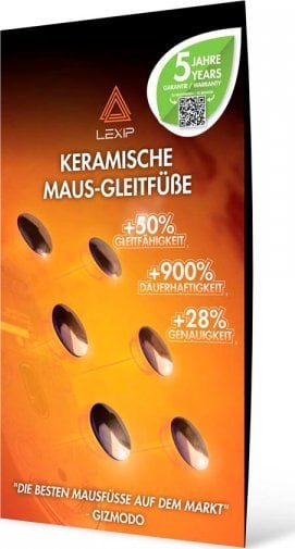 Lexip LEXIP Gaming MO42 V2 Ceramic Mouse Glider DE PC/MAC