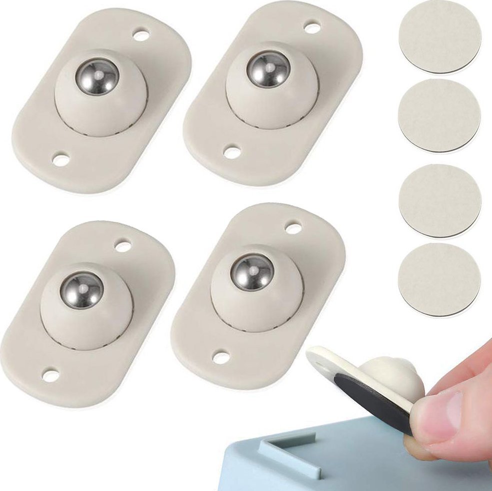 Verk Kółka do mebli samoprzylepne kulkowe roller 4 szt Kółka do mebli samoprzylepne kulkowe roller 4 szt