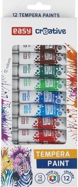 Easy Farba tempera 12 kolorów EASY