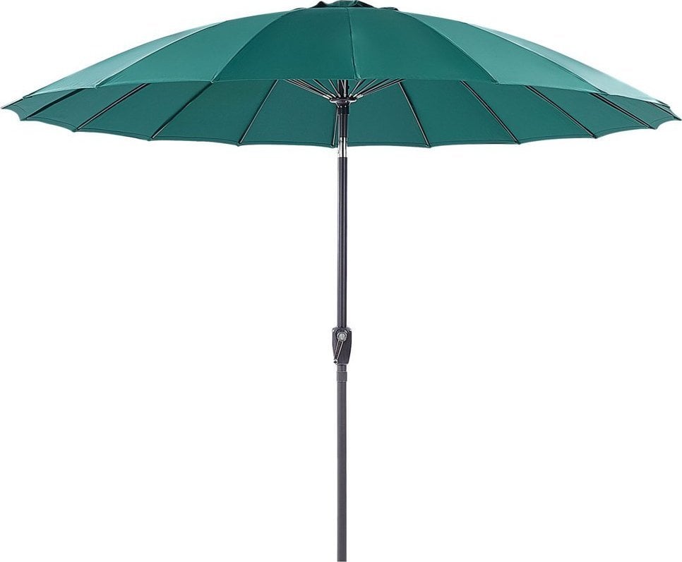 Beliani Parasol ogrodowy ⌀ 255 cm zielony BAIA!
