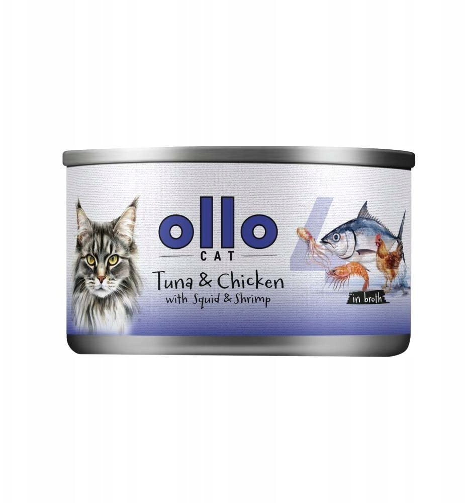 Oasy nr 4 puszka kot Tuńczyk Kurczak Kalmar 70