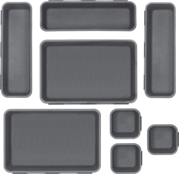 Springos Pojemnik do szuflady 8szt. wielofunkcyjny wkład, organizer szary UNIWERSALNY