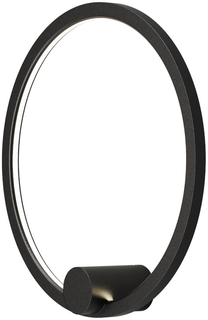 Ledowy kinkiet ścienny Ringa WL0116-S-BK LED 20W 3000-4000K IP44 czarny