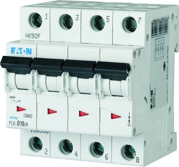 Eaton Wyłącznik nadprądowy 6kA PL6-C10/4