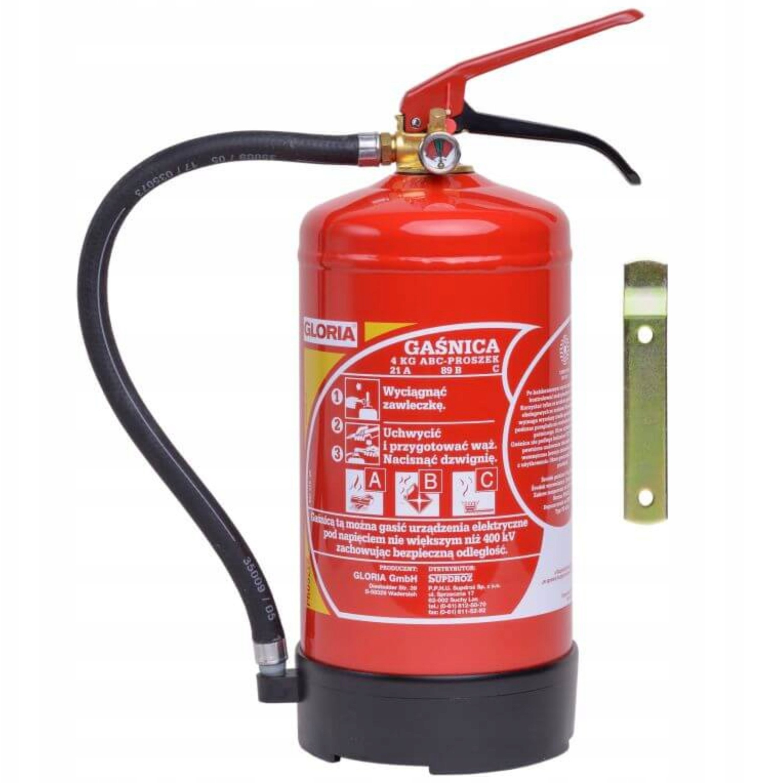 Gaśnica proszkowa 4 kg (GP4X-PD4)