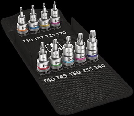 Wera Zestaw kluczy nasadowych Zyklop 1/2" TORX® HF z funkcją przytrzymywania (05004202001)