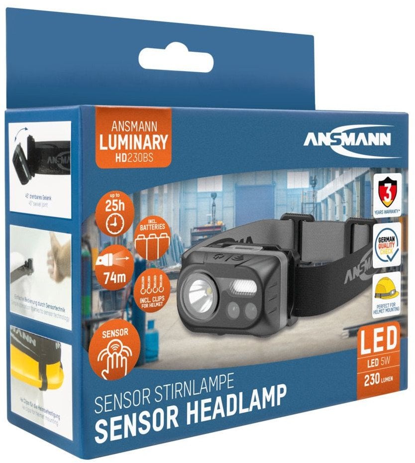 Latarka czołowa Ansmann Ansmann headlamp HD230BS, LED light (black)