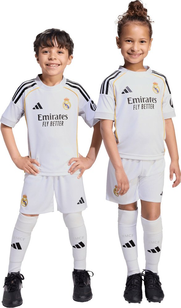Adidas Komplet sportowy dla dzieci Real Madrid 25/26 Home biały JN8870 110cm