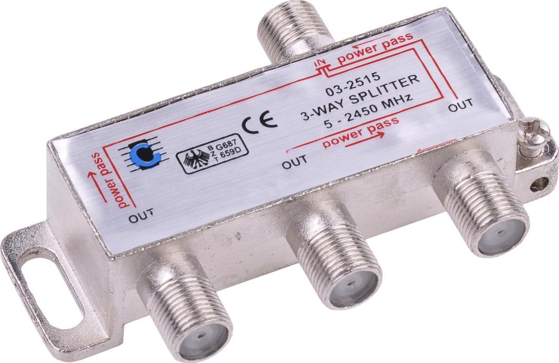 Cabletech Splitter 3way 5-2450MHz