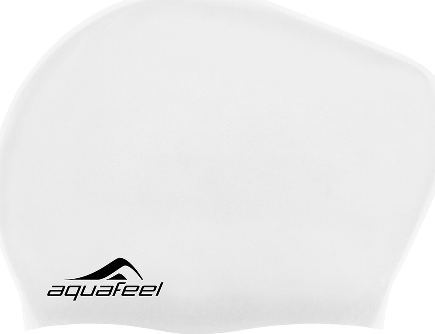 Aquafeel Swimming cap silicone AQUAFEEL 30404 10 white long hair
