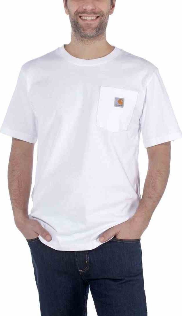 Carhartt Koszulka Carhartt Workwear Pocket S/S White