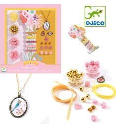Djeco Zestaw z koralikami - Perły i kwiaty - 146591