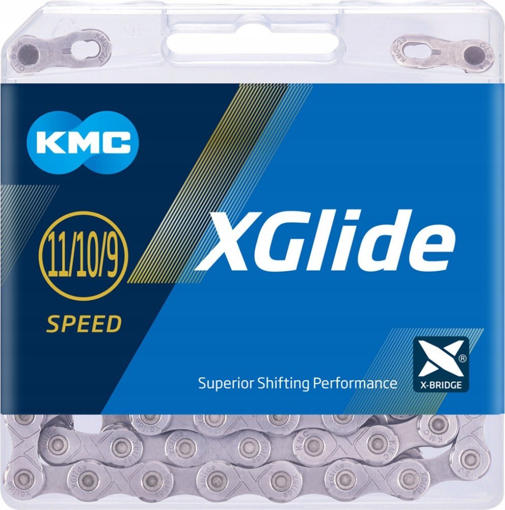 KMC Grandinė KMC X-Glide Shimano Cues grey 118-links