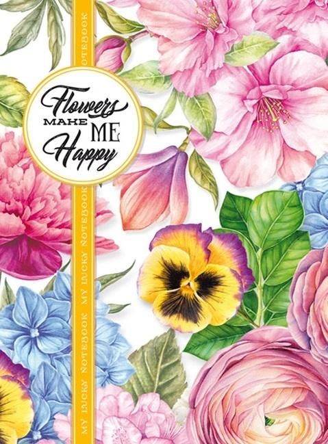 Fresh Notatnik ozdobny 165x238/80K kratka Bratki