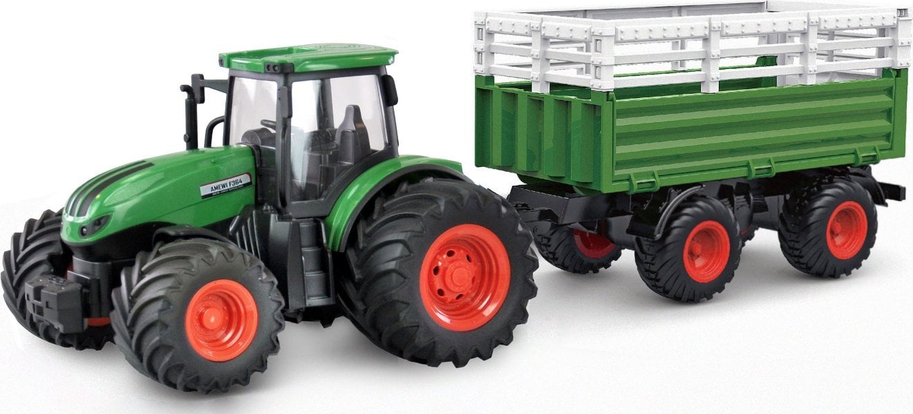 Amewi Amewi RC Traktor mit Viehtransporter LiIon 500mAh grün/6+