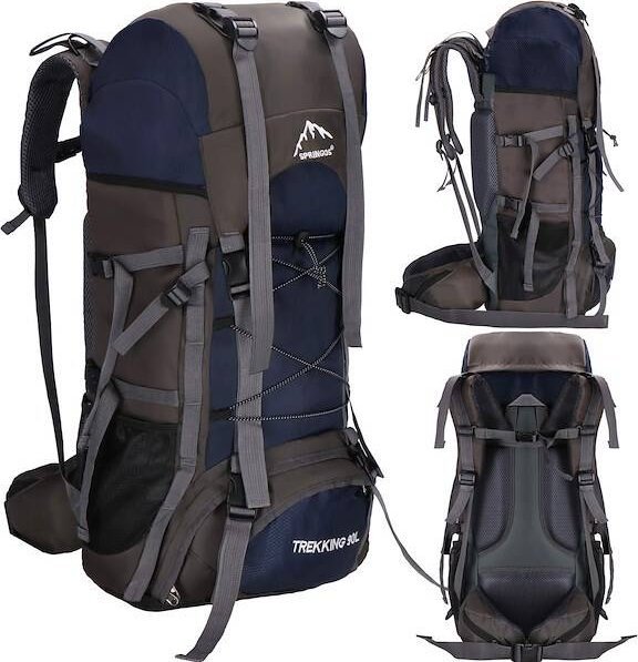 Plecak turystyczny Springos Plecak turystyczny 90 L trekkingowy wielofunkcyjny z osłoną przeciwdeszczową UNIWERSALNY