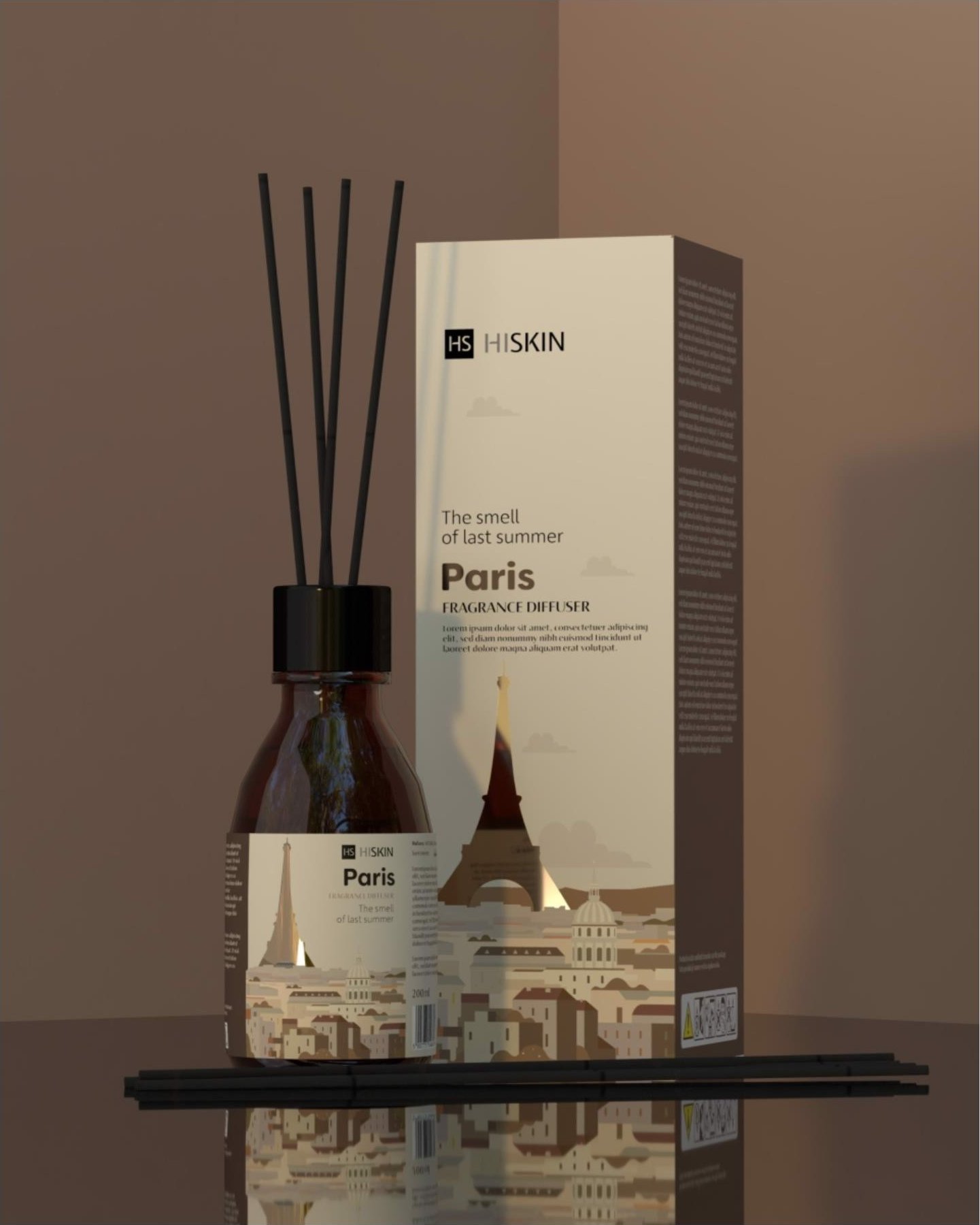 Hiskin Bon Voyage Patyczki zapachowe Paris 80ml