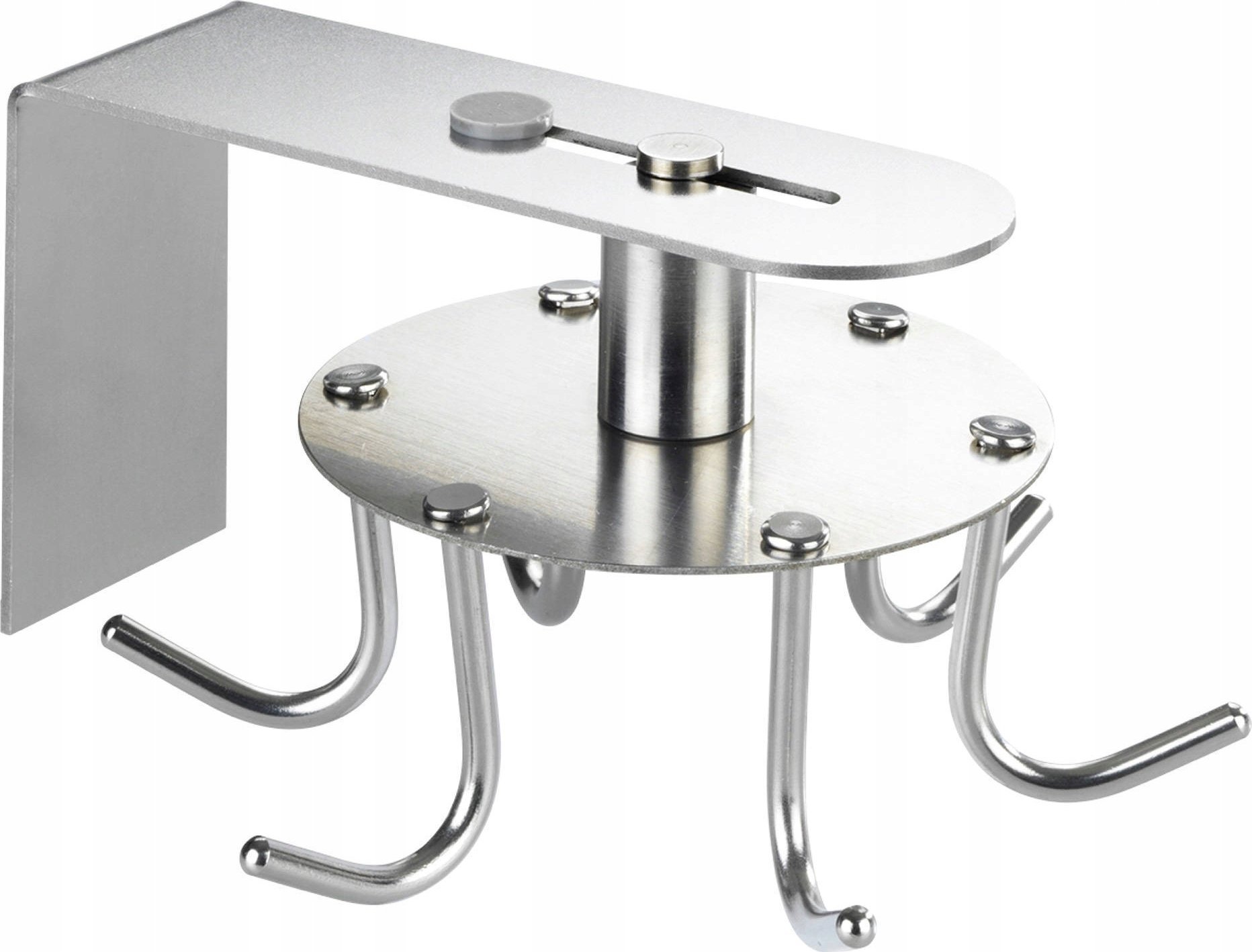 Maximex Wieszak kuchenny ze stali nierdzewnej, obrotowy, 6 haczyków