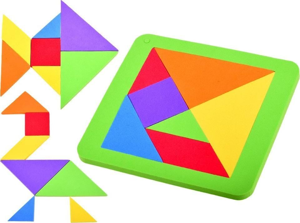 Jokomisiada Puzzle piankowe układanka logiczna tangram ZA3343