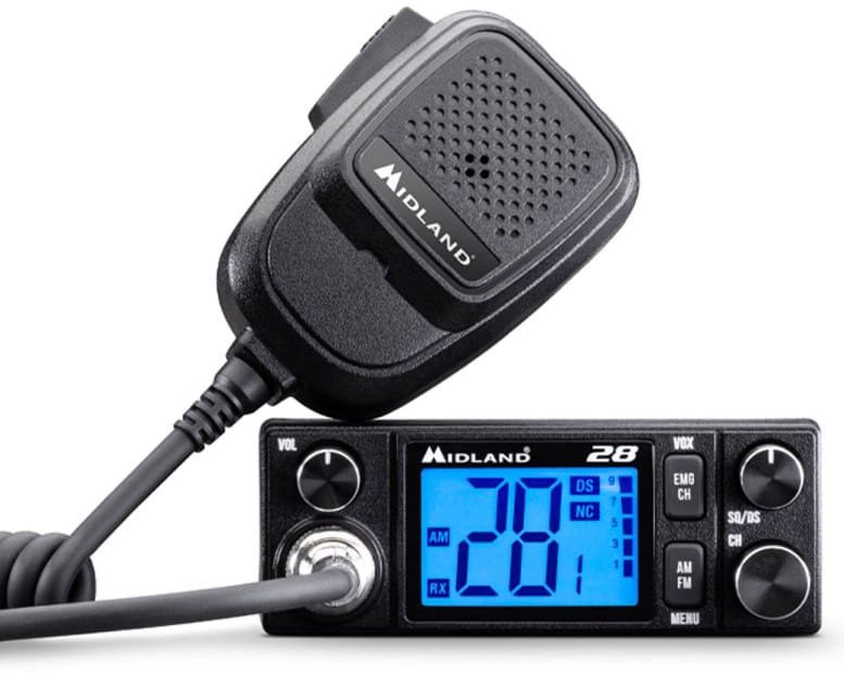 Radio CB Midland 28 AM/FM/ASQ/VOX 12/24V 4W