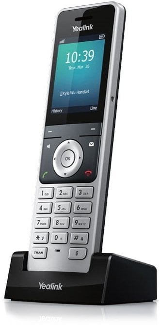 Telefon Yealink W56H Słuchawka telefoniczna DECT Nazwa i identyfikacja dzwoniącego Czarny