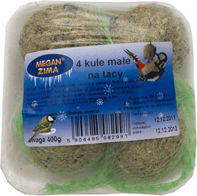 Megan Zestaw dla sikorek 4 kule małe 400g