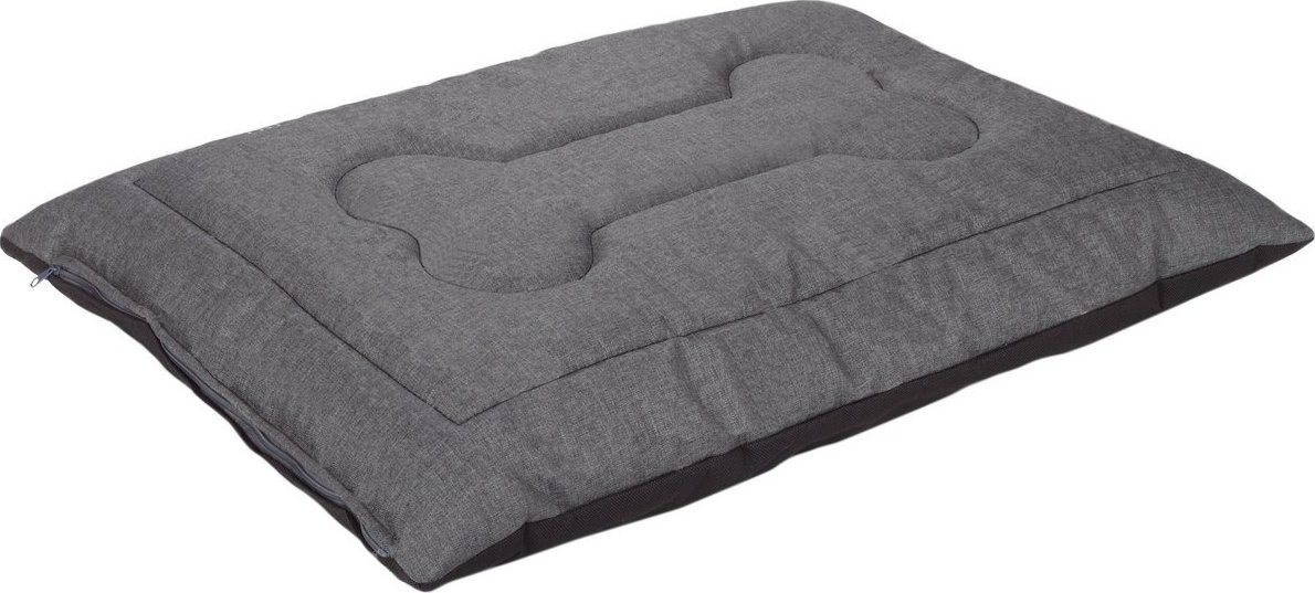 EcoHomeGarden Legowisko poducha dla psa EcoHomeGarden ciemny szary gładki M 70x50 wigofil