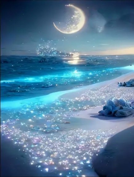 Norimpex Diamentowa Mozaika Księżyc Diamentowy Brzeg 30x40